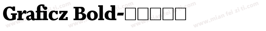 Graficz Bold字体转换